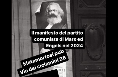 Roma, 4 Maggio: Incontro “Il Manifesto del Partito Comunista di Marx ed Engel nel 2024”